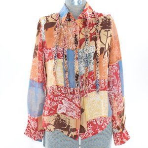 Oxygen Sheer Silk Blouse 8